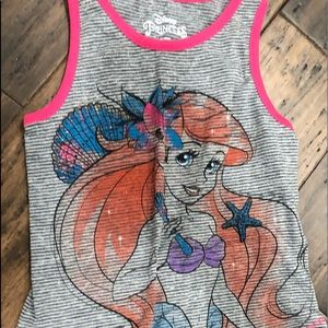 A little girls Ariel tank top